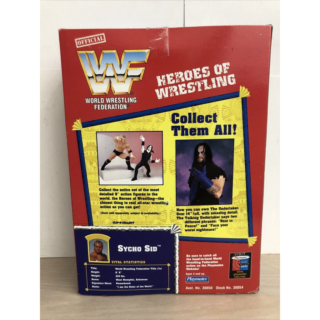 1997 WWF WWE Playmates Sycho Sid Vicious Wrestling Figure Heros Wrestling WCW