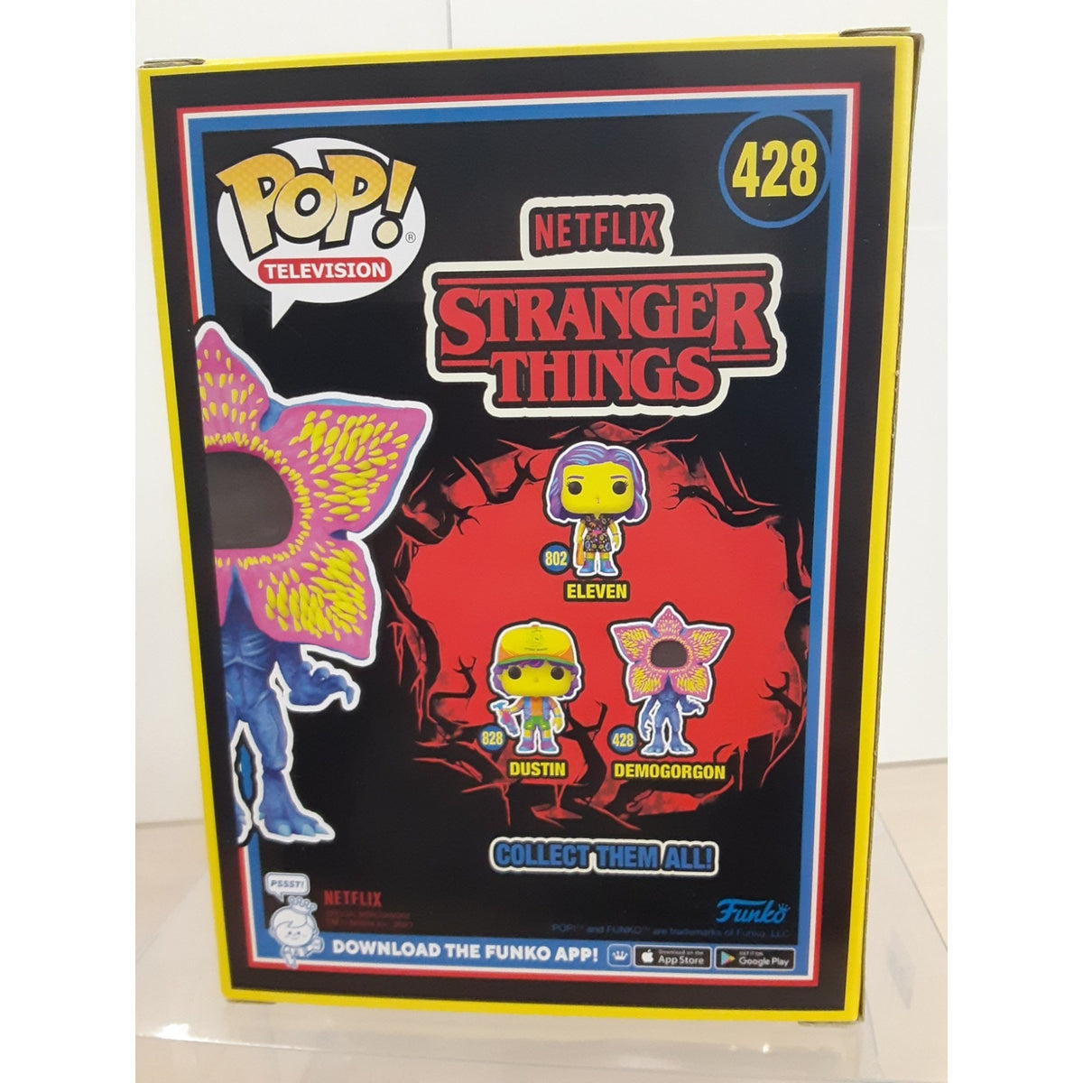 Mark Steger Signed Auto Funko Pop Neon Stranger Things Demogorgon #428 OCCM COA