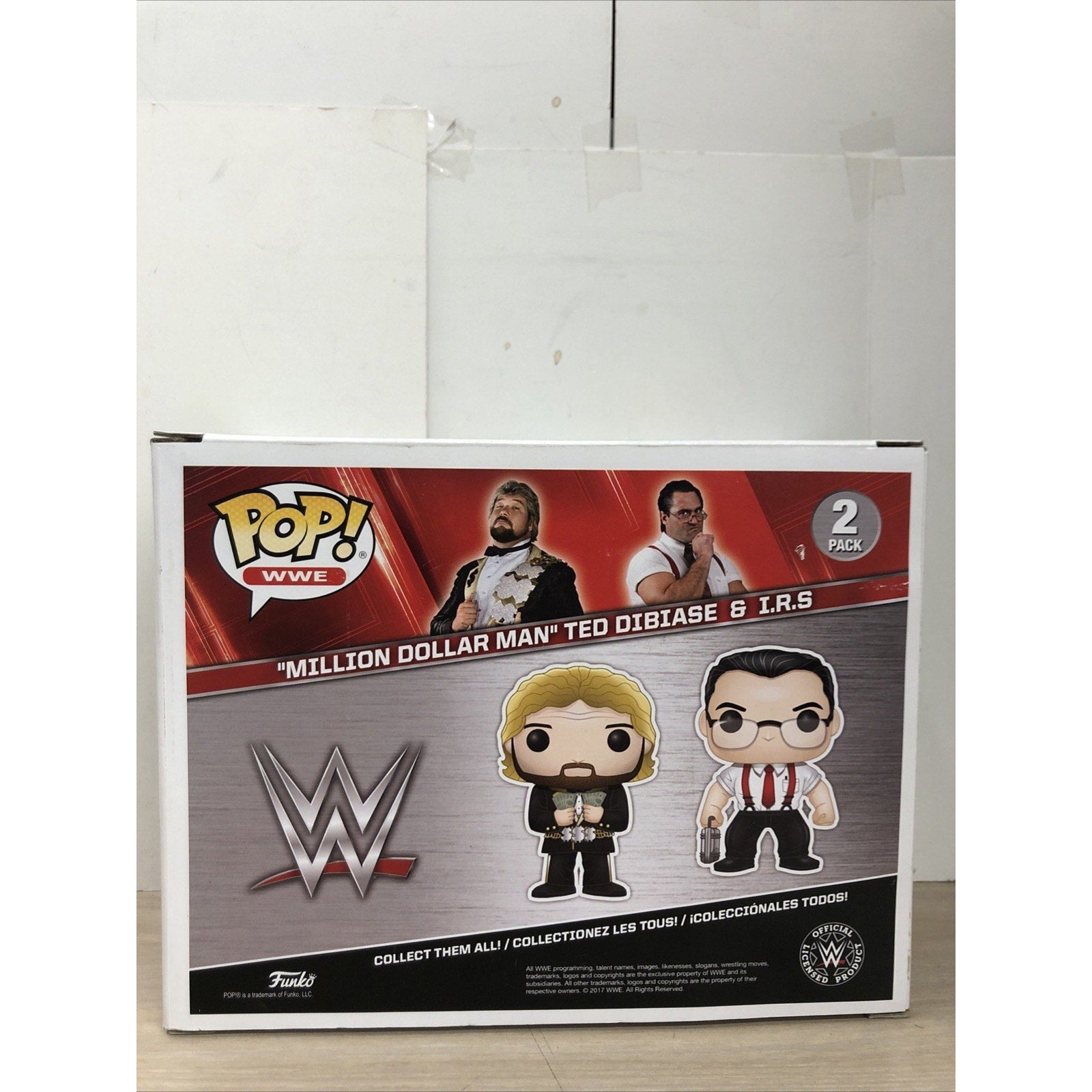 Funko : WWE - "Million Dollar Man" Ted DiBiase & I.R.S. 2 Pack Signed PSA COA
