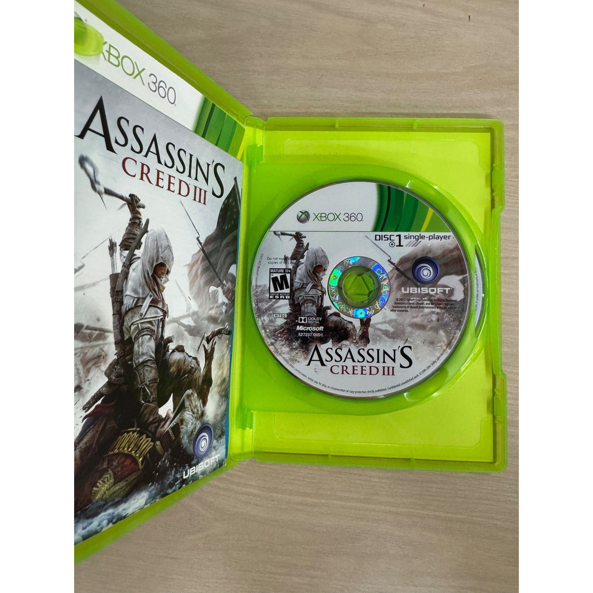 Assassin's Creed III Xbox 360 Video Game Action Adventure Multiplayer
