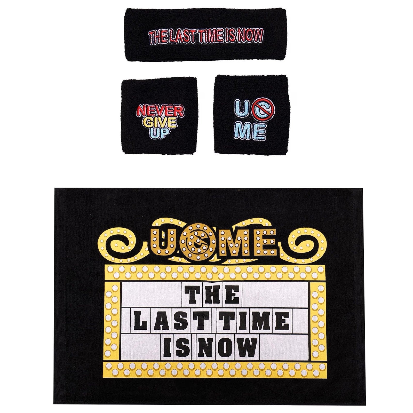 John Cena Last Time Is Now Farewell Tour 2025 Las Vegas Towel Sweatband Set WWE