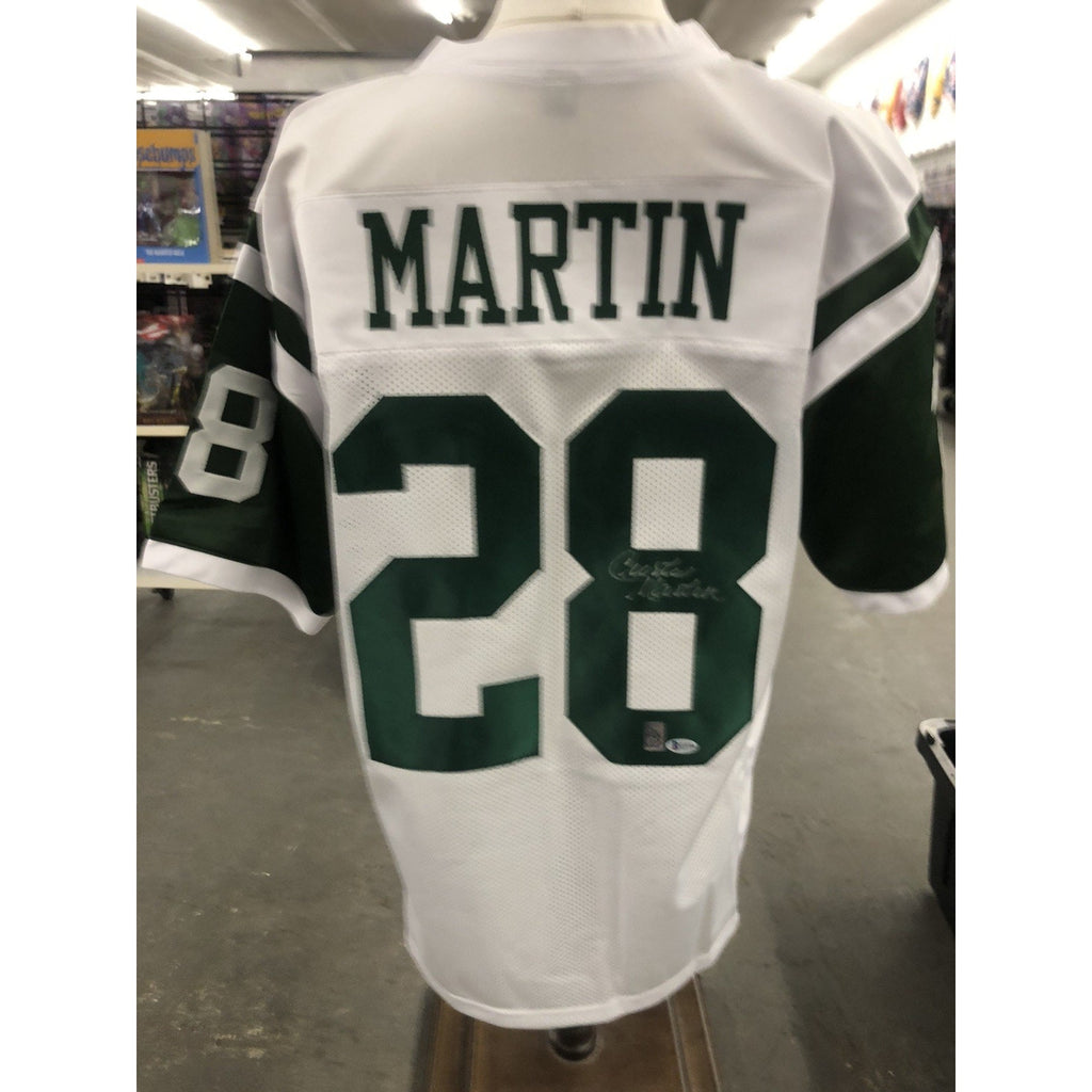 Curtis Martin Signed Jersey Autograph Beckett COA Jets