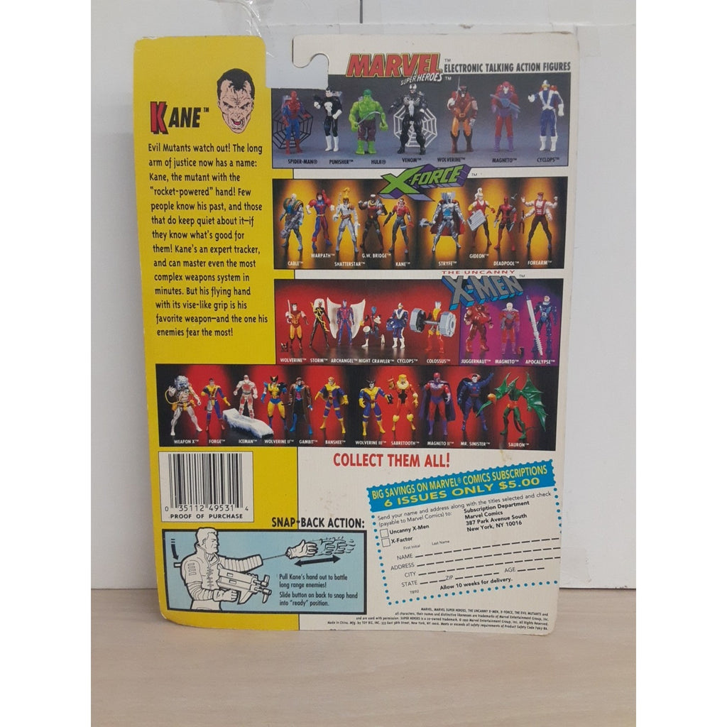 Toy Biz The Uncanny X-Men X-Force Kane Action Figure 1992