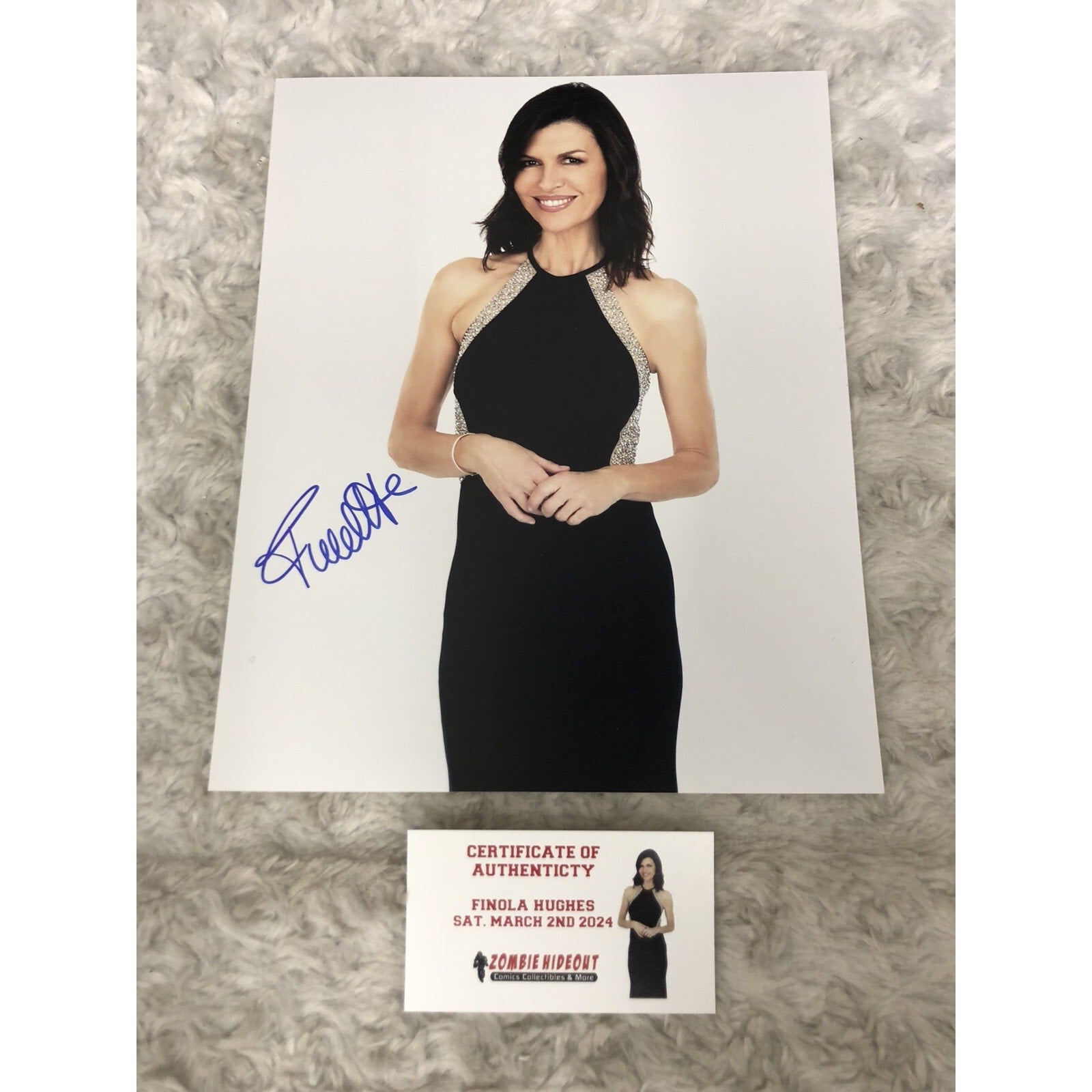 Finola Hughes General Hospital Autograph 8X10 Signed w Store CoA
