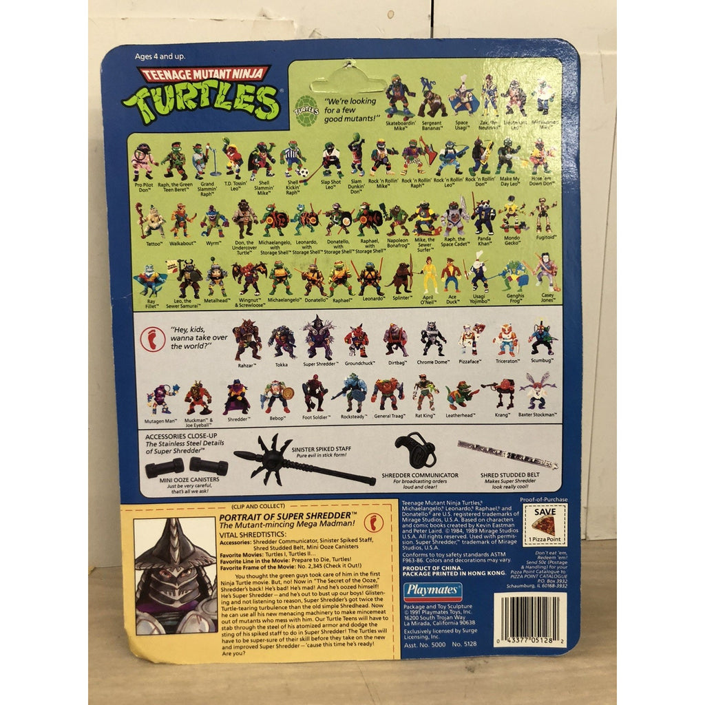 Playmates Teenage Mutant Ninja Turtles Super Shredder Action Figure Unpunched