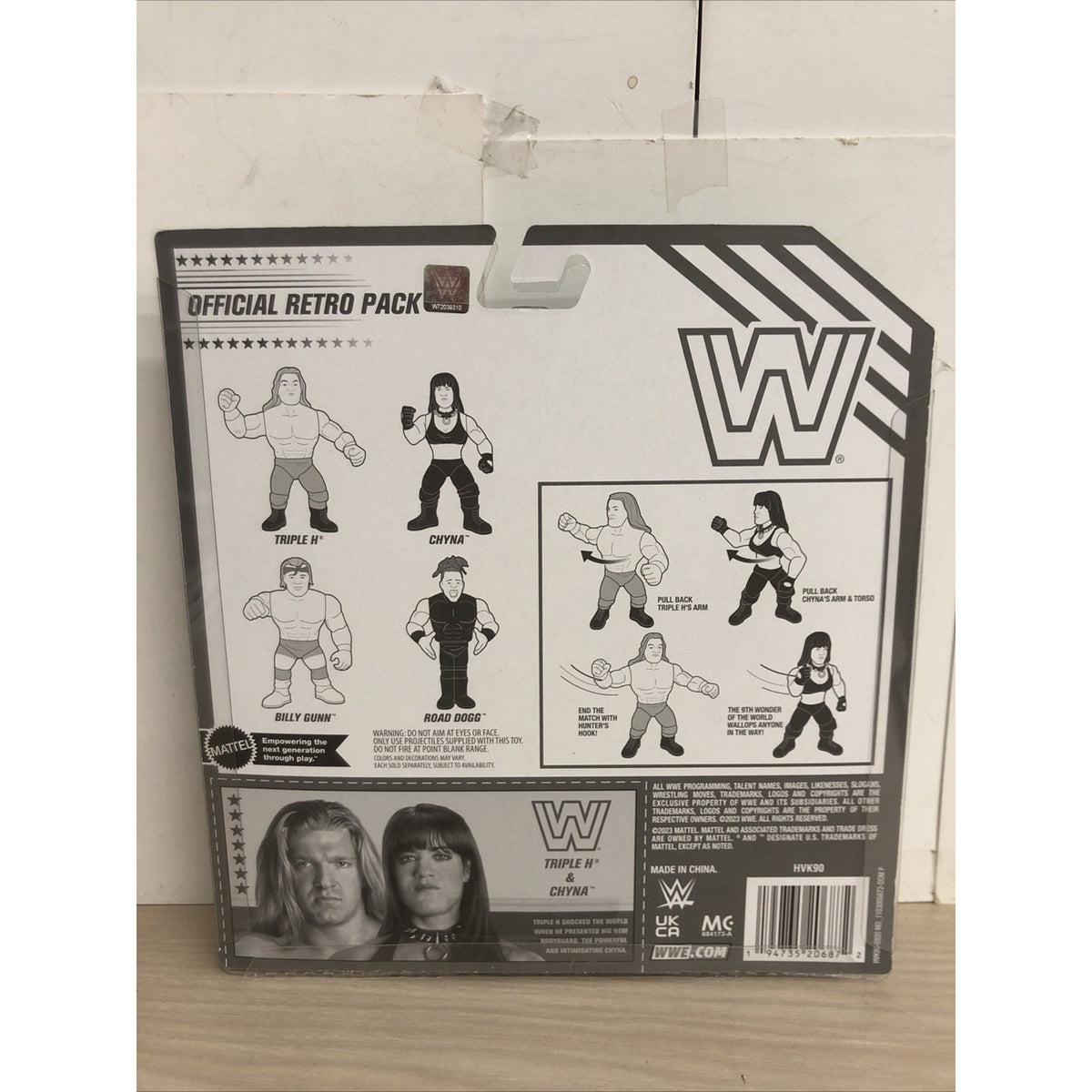 Mattel WWE Retro DX Chyna and Triple H Wrestling Action Figures 2 Pack