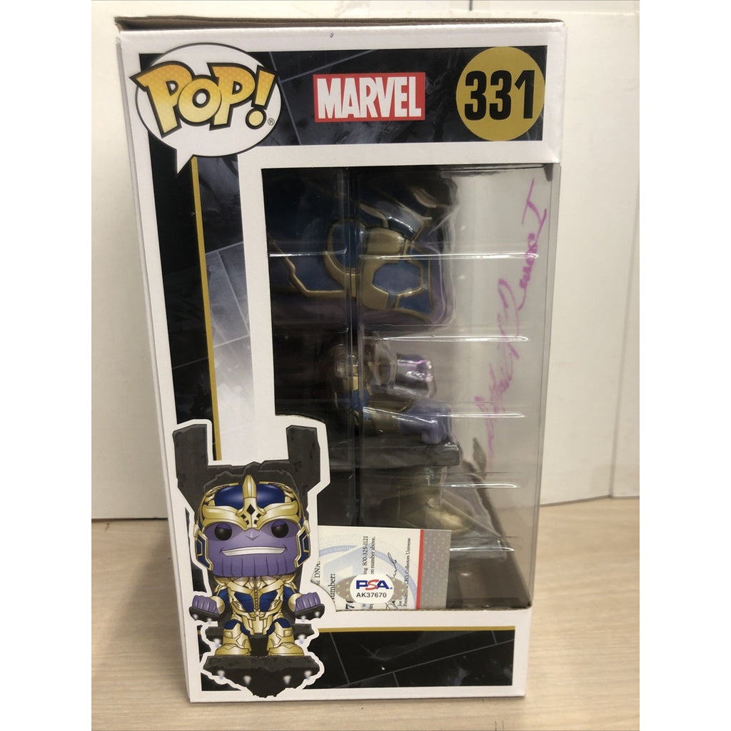 Funko Pop! Marvel Thanos #331 - Hot Topic Signed By Isaac Singleton PSA COA