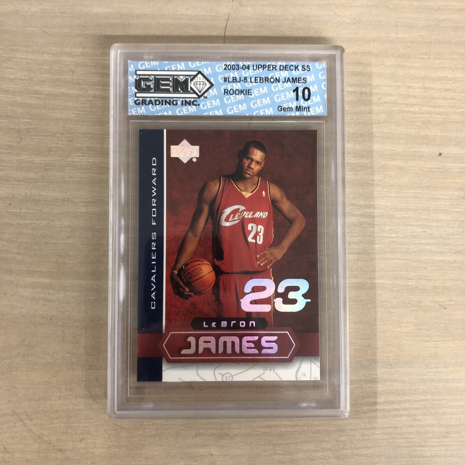 LeBron James 2003-2004 Upper Deck SS #LBJ-5 Rookie GEM 10