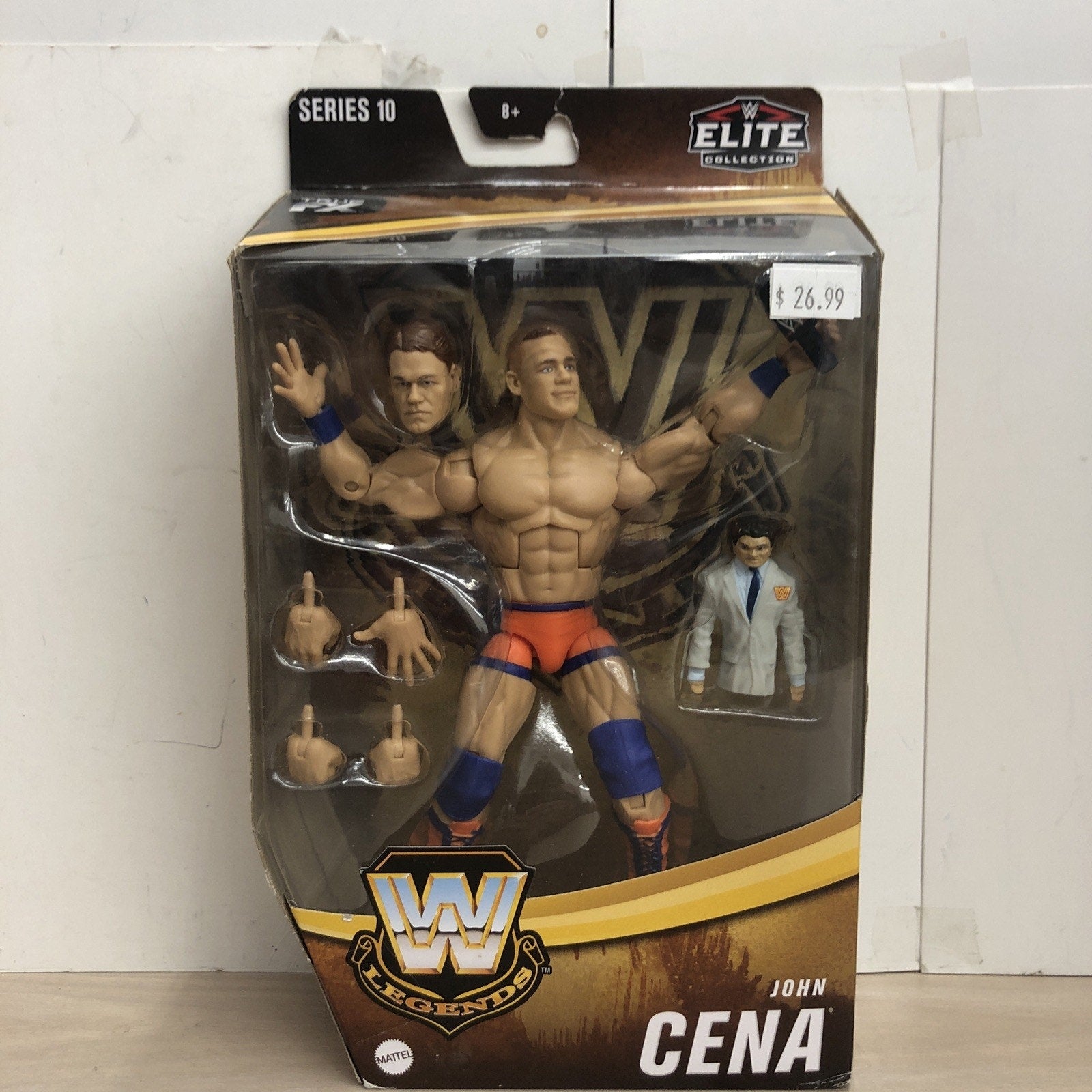 Mattel WWE Legends Wrestling Elite Collection John Cena Action Figure