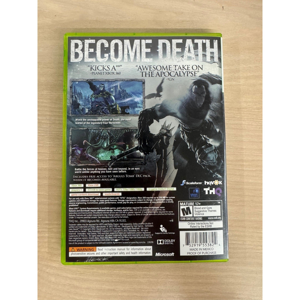 Darksiders II Limited Edition Xbox 360 Video Game Action RPG NTSC