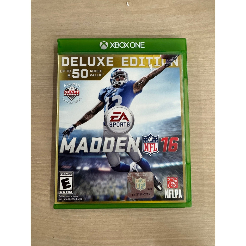 Madden NFL 16 Deluxe Edition Xbox One Video Game Football EA Sports