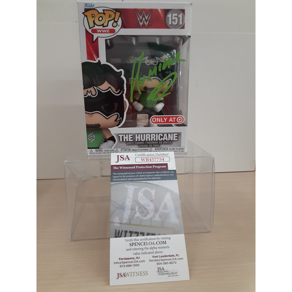 Funko Pop WWE 151 Target Exclusive The Hurricane Signed Autograph JSA COA