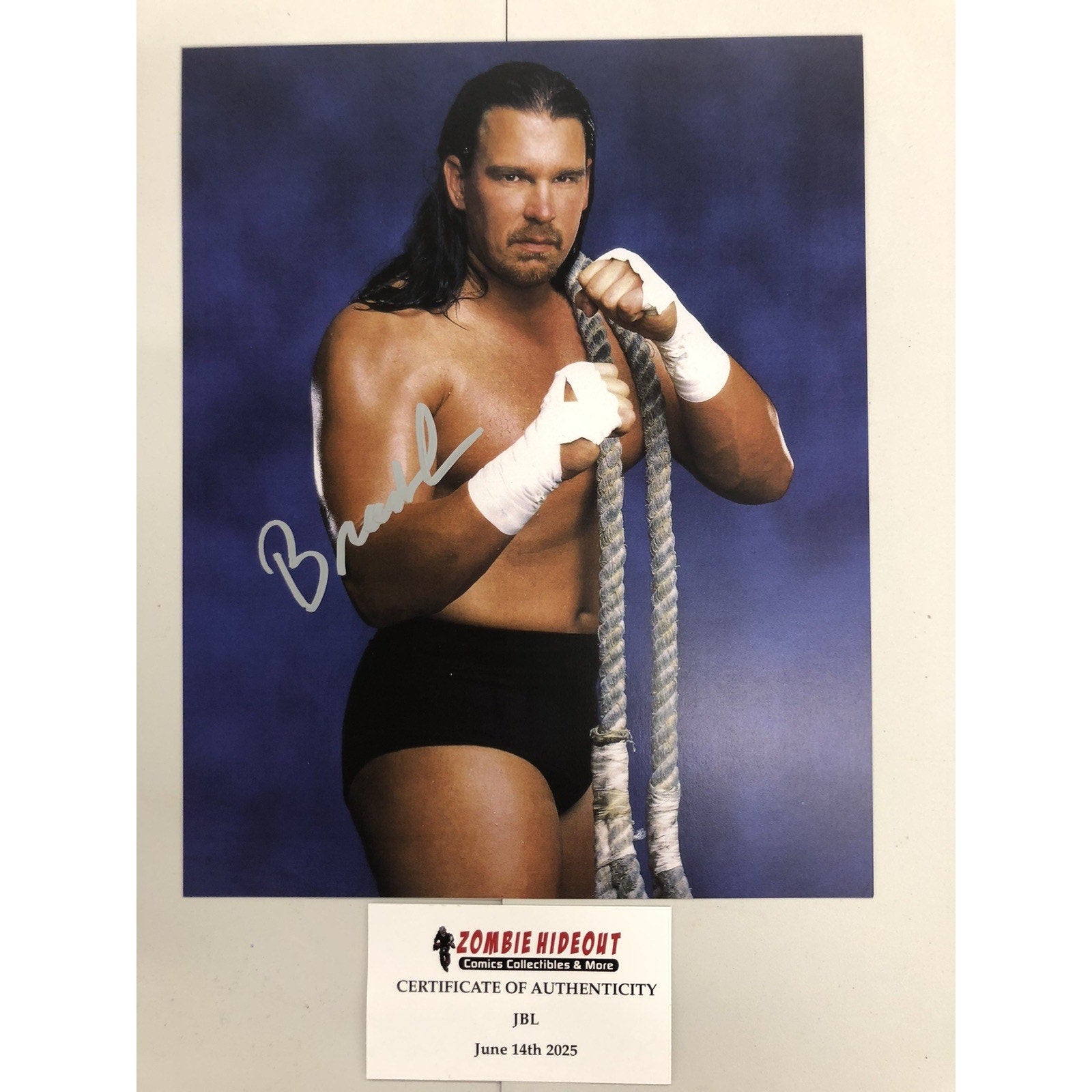 WWE John Bradshaw Layfield APA Signed JBL 8x10 Photo Autograph W/ Store COA