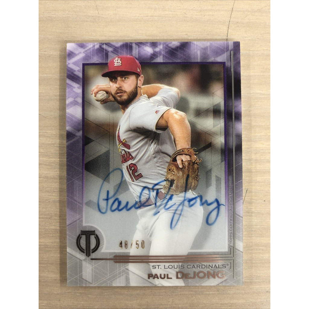 2019 Topps Paul DeJong Purple Auto /50
