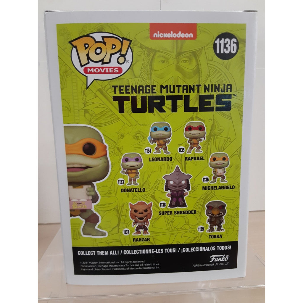 Funko POP TMNT 1136 Michelangelo Autograph Robbie Rist Signed No COA Inscribed