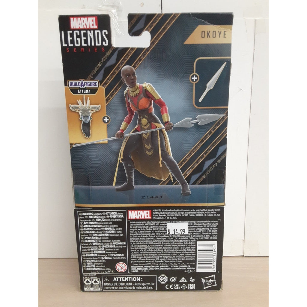 Marvel Legends Series Black Panther Wakanda Forever Okoye Attuma BAF