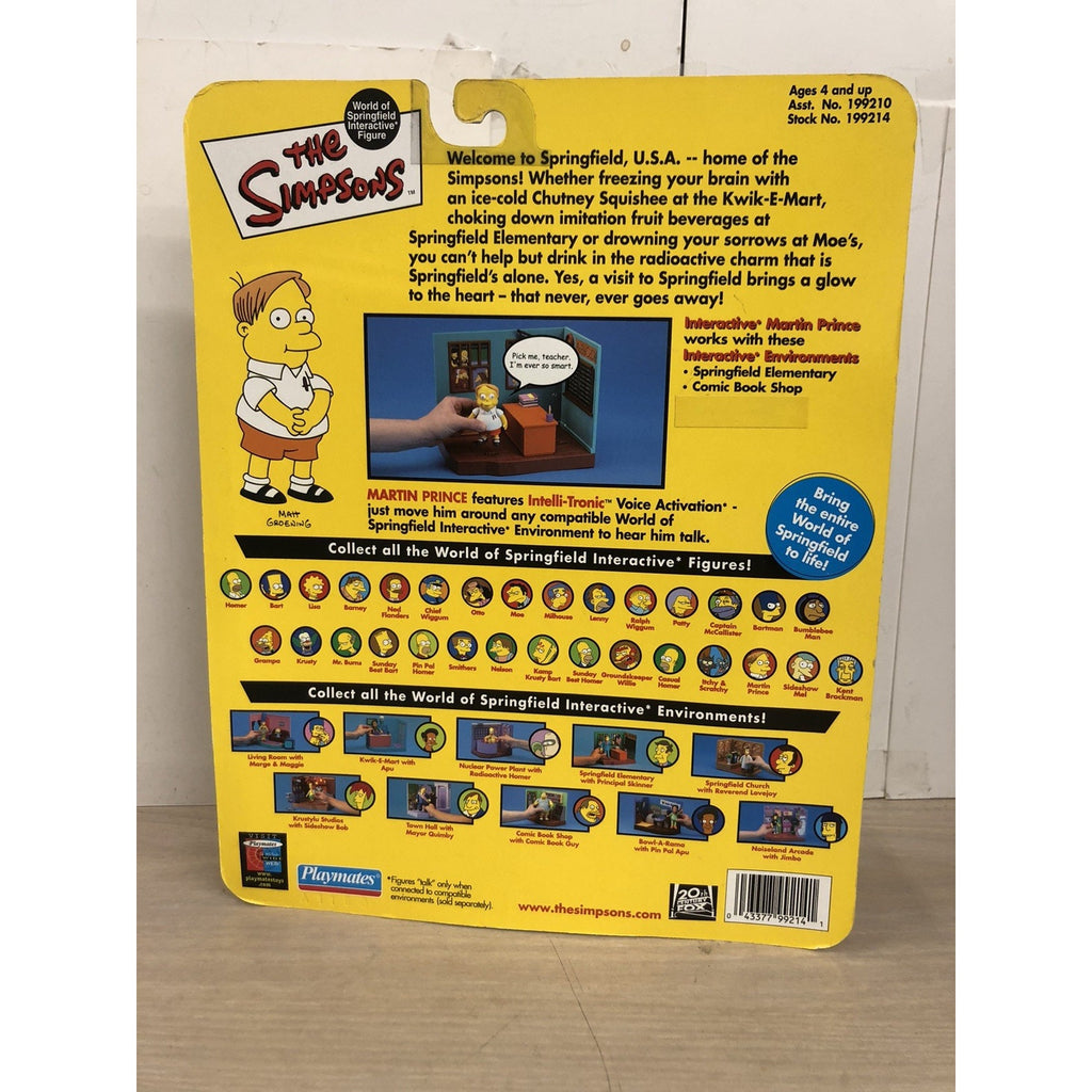 The Simpsons World Of Springfield Martin Prince Action Figure Playmates