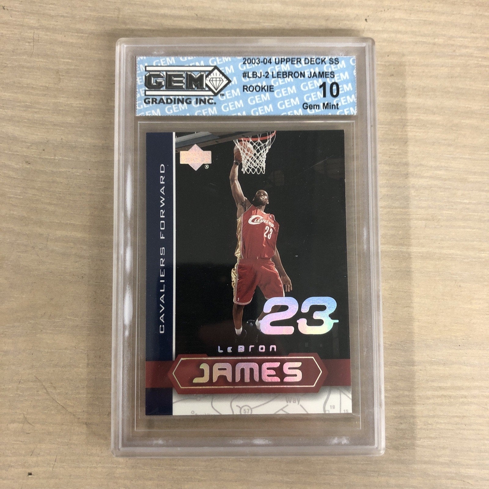 LeBron James 2003-2004 Upper Deck SS #LBJ-2 Rookie GEM 10