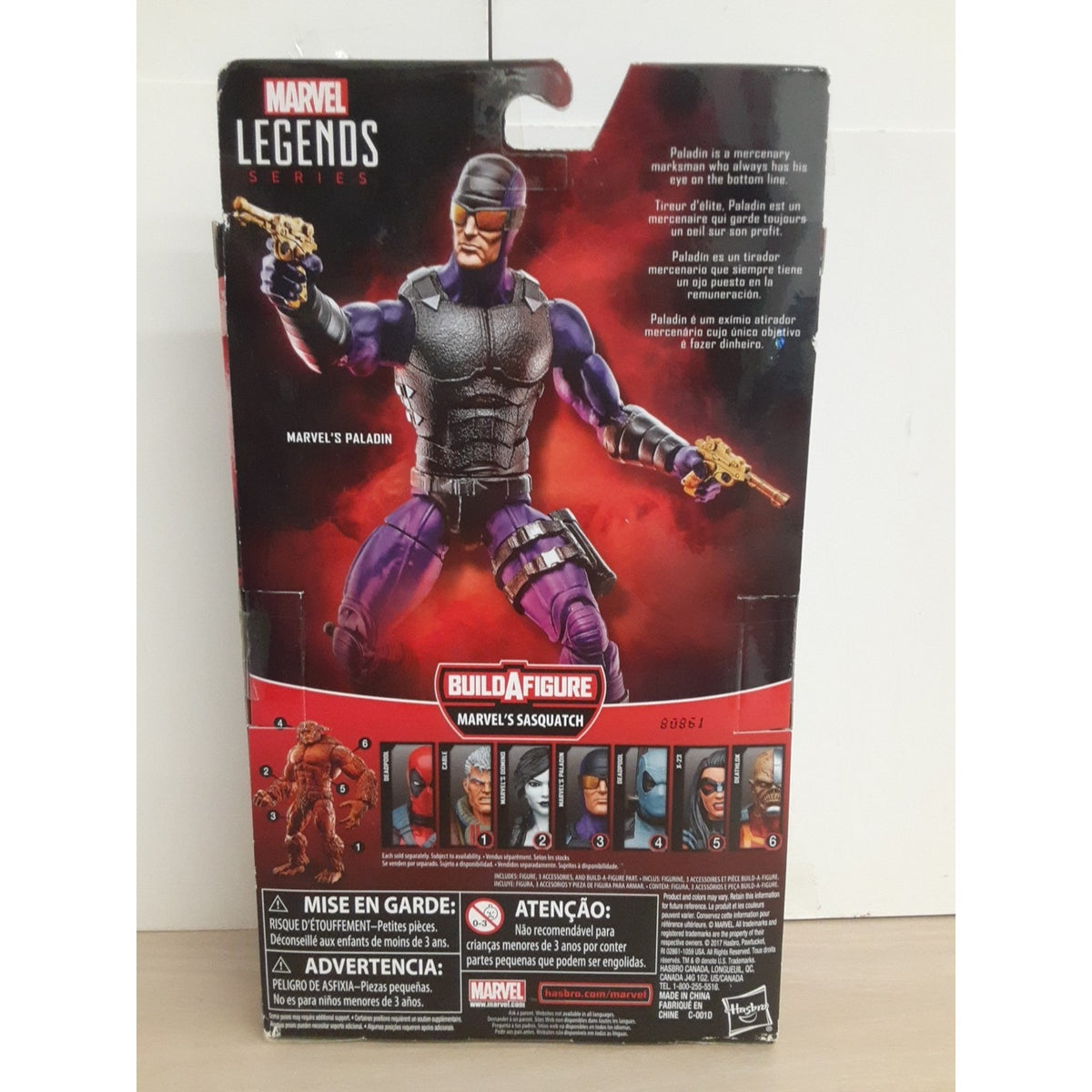 Marvel Legends Paladin 6 inch Action Figure Marvel's Sasquatch BAF
