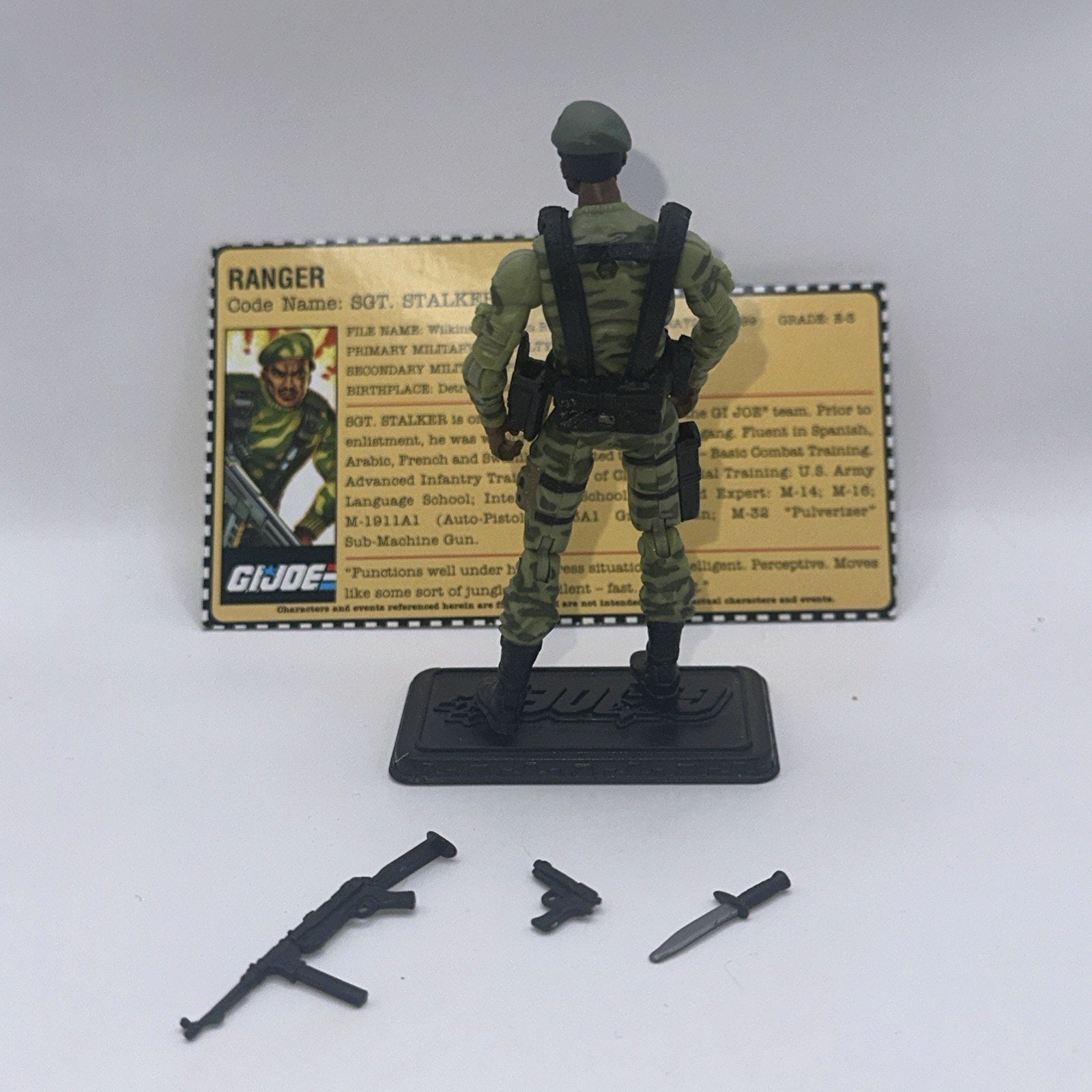 GI Joe 25th Anniversary 3.75" Sgt Stalker Ranger v9 100% Complete Action Figure