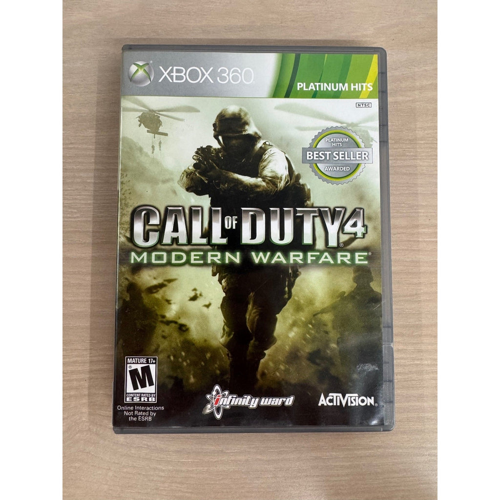 Call of Duty 4: Modern Warfare Platinum Hits Xbox 360 Video Game FPS Multiplayer