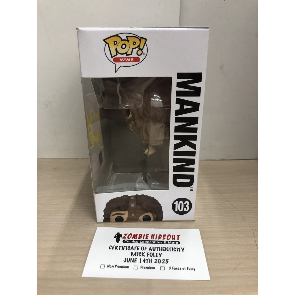 MANKIND Signed Funko Pop #103 W/ Inscription Autograph Store CoA Mick Foley