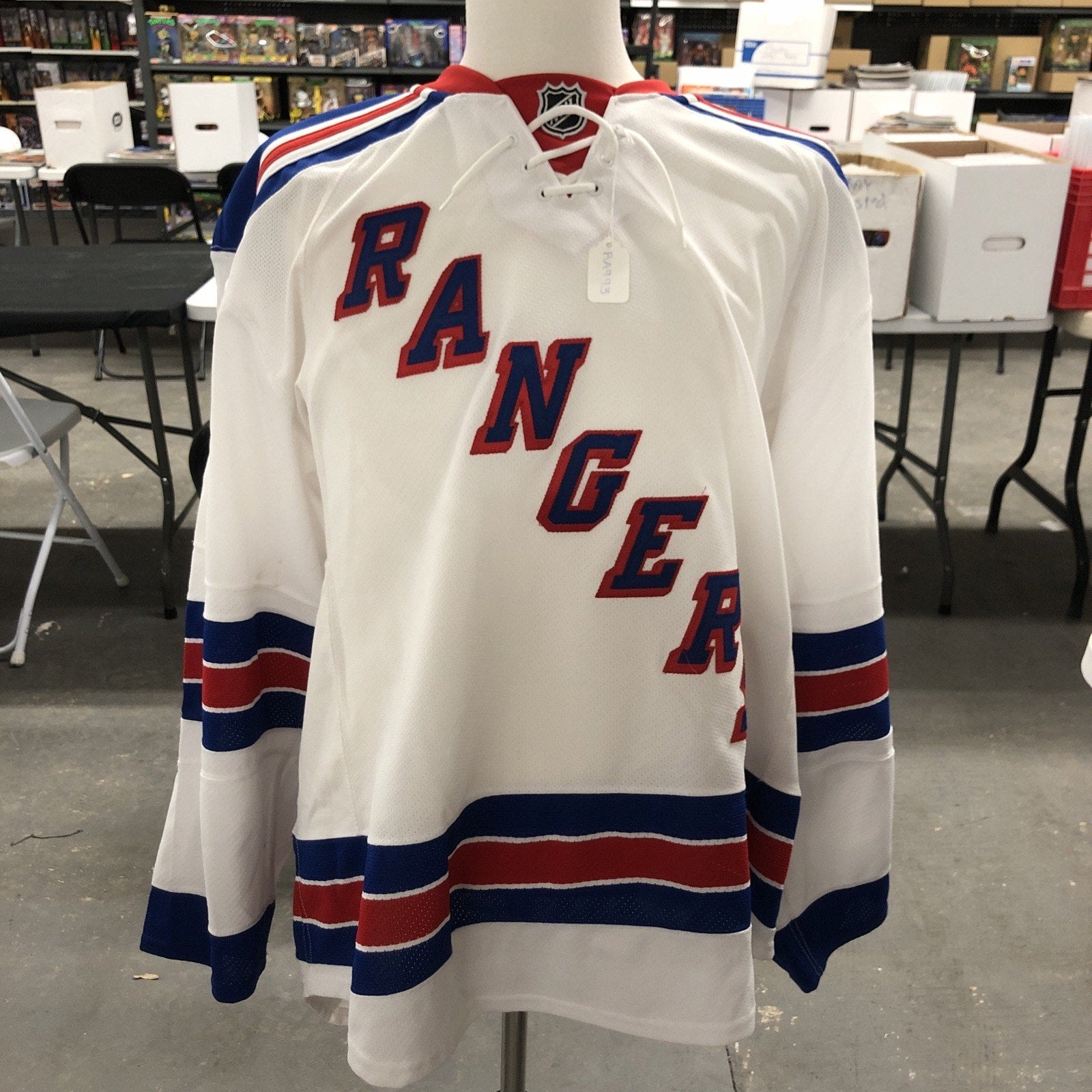Anton Strålman New York Rangers Game Issued Jersey Reebok Edge Size 56 Steiner