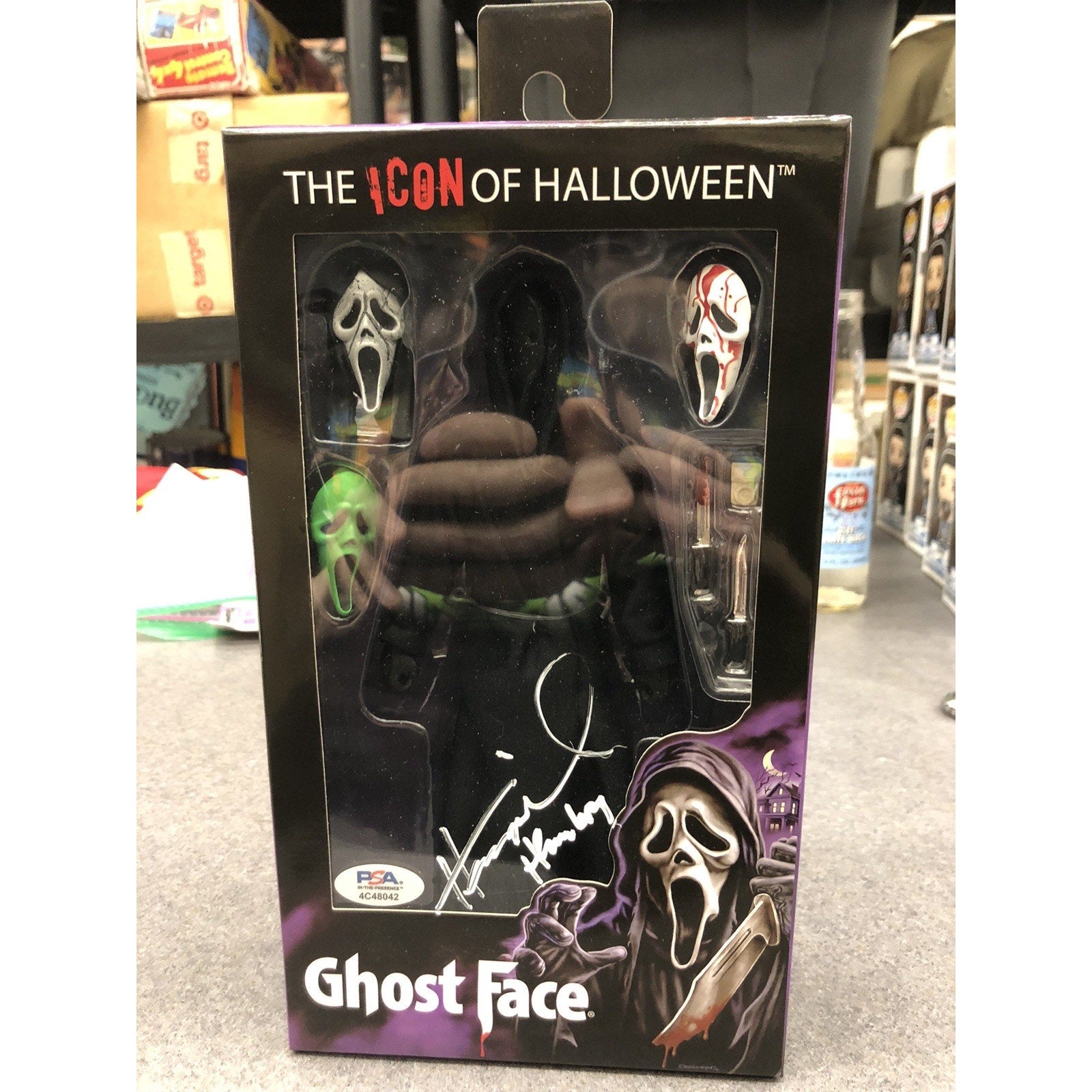 Henry Winkler Signed Himbry NECA Ghostface- The Icon of Halloween Auto PSA READ!