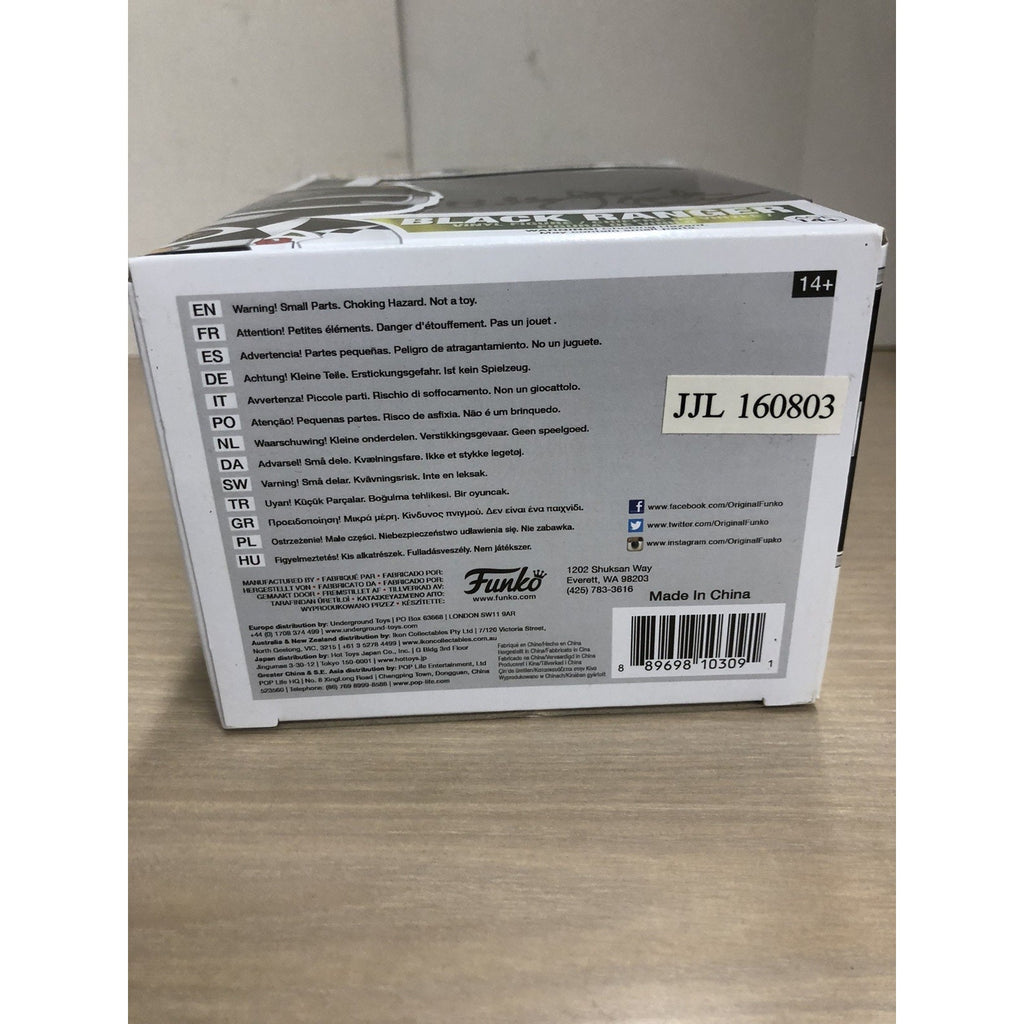 Black Power Rangers dual signed Funko by Walter Jones Inscribed Zack NO COA Auto