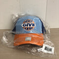 WWE John Cena Never Give Up Orange & Blue Baseball Cap