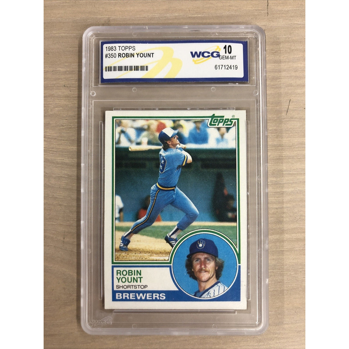 1983 Topps Robin Yount #350 WCG 10 Milwaukee Brewers