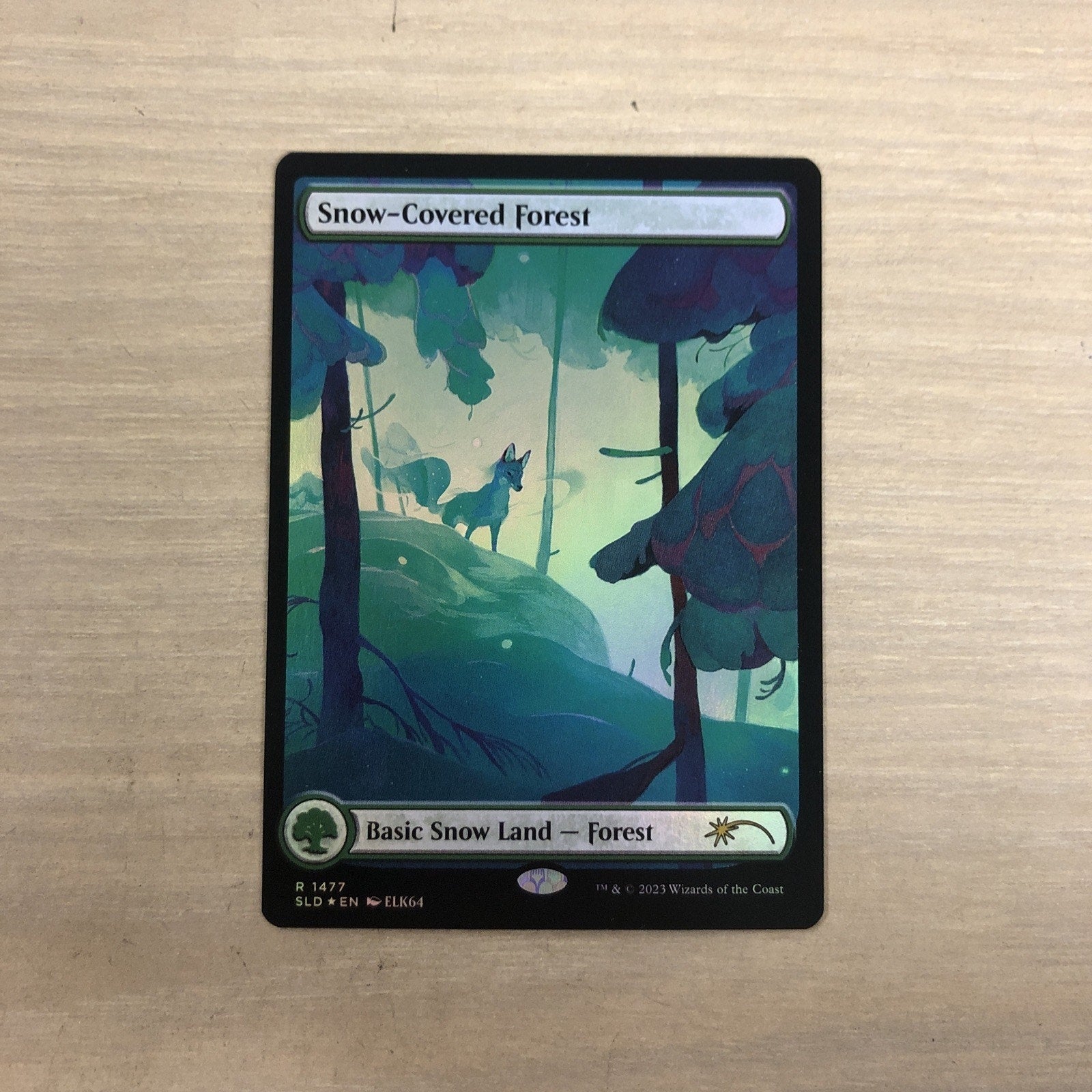 Snow-Covered Forest (1477) (Rainbow Foil) Secret Lair Drop Foil