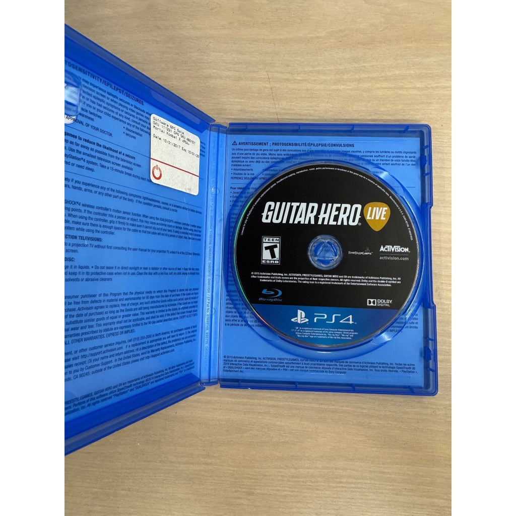 Guitar Hero Live PS4 PlayStation 4 Video Game Music Rhythm Multiplayer