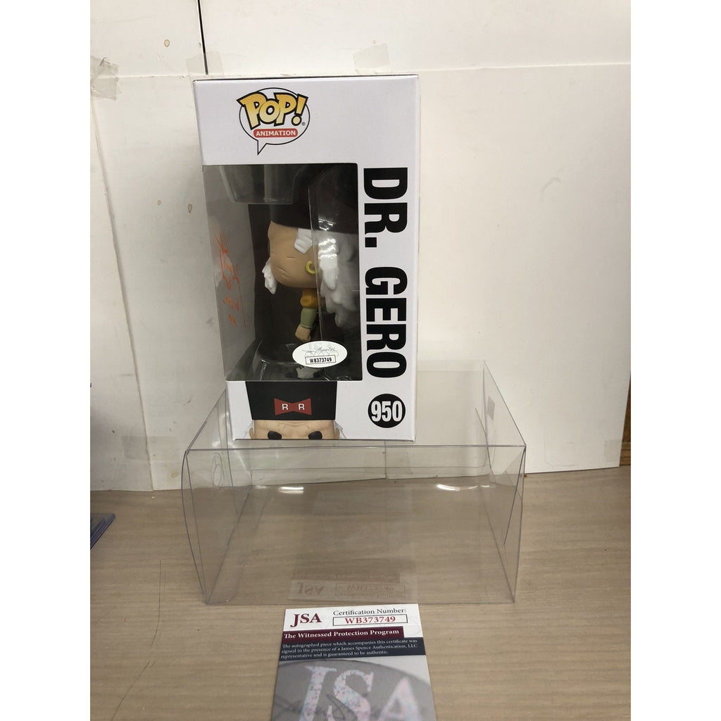 Signed Kent Williams Autographed Dr. Gero Dragon Ball Z Funko Pop #950 JSA COA