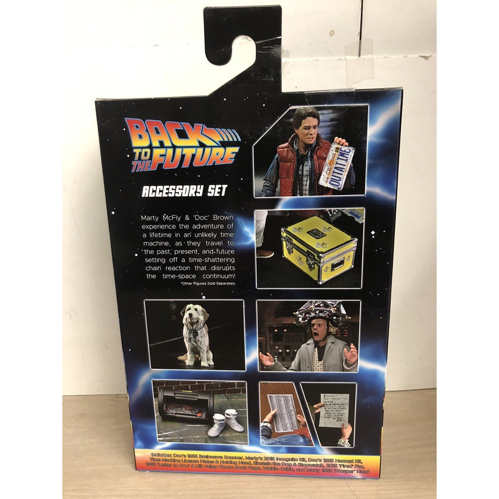 Back To The Future 35th Action Figure Accessory Set NECA New Doc Marty Einstein