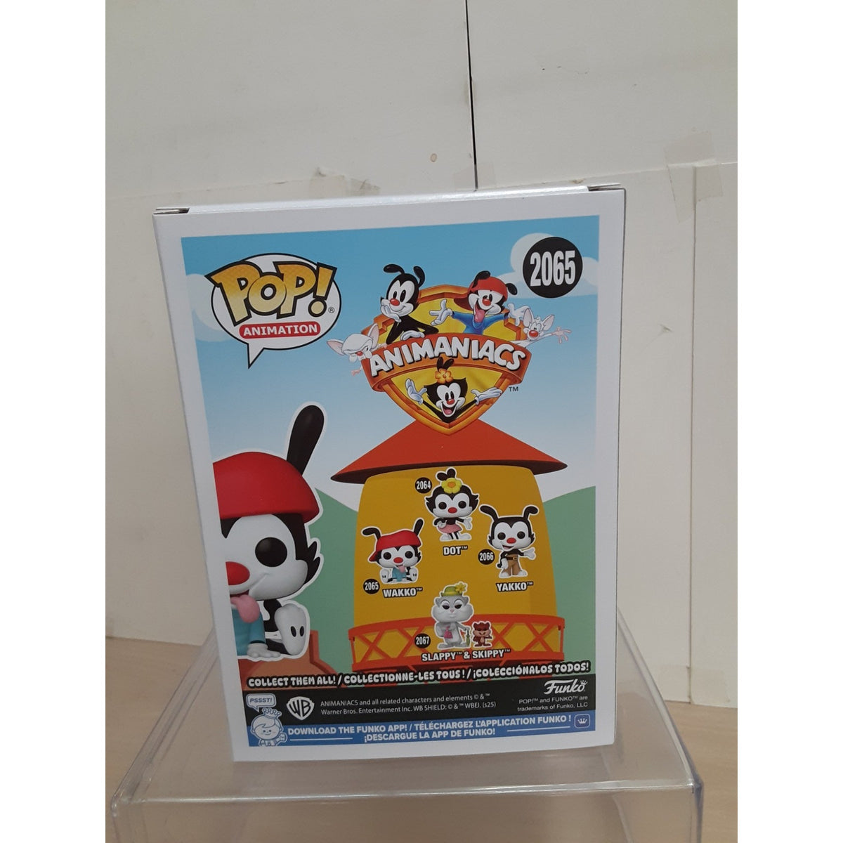 Funko Pop Animaniacs Wakko Signed OC Celebrity Marketing Certification
