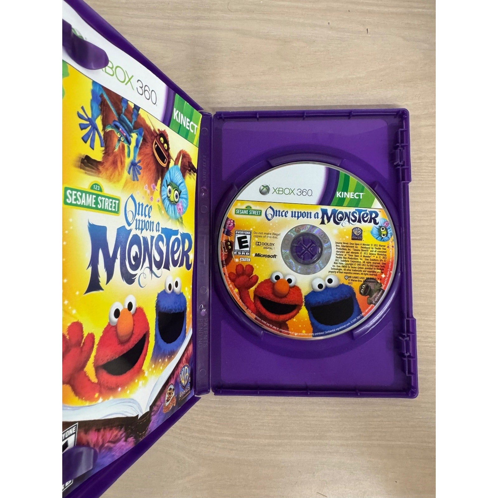 Sesame Street Once Upon a Monster Xbox 360 Kinect Video Game Co-op