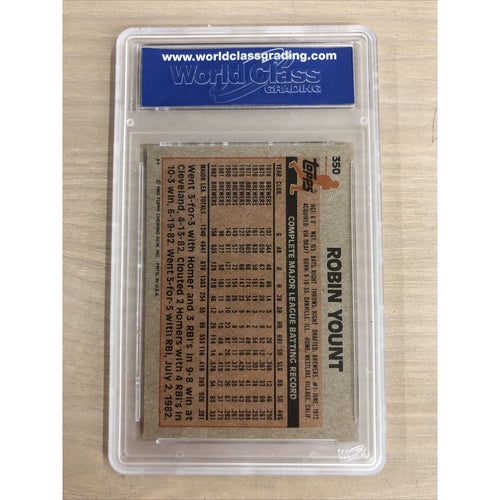 1983 Topps Robin Yount #350 WCG 10 Milwaukee Brewers