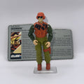 Vintage GI Joe Skidmark Complete 3.75" Action Figure Desert Fox Driver 1988 ARAH