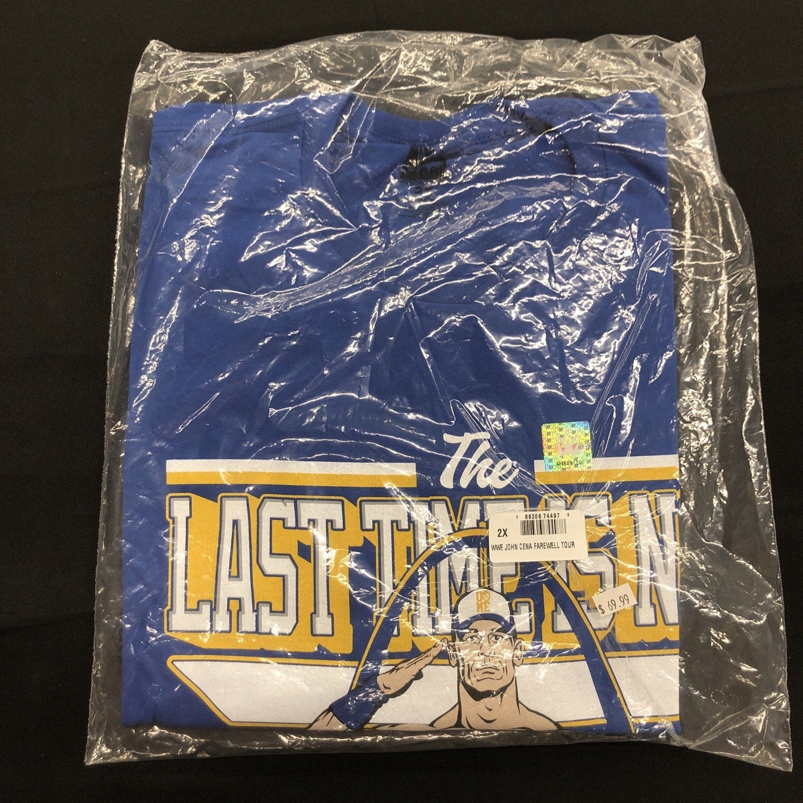 WWE John Cena Farewell Tour 2025 Saint Louis Blue T-Shirt 2XL