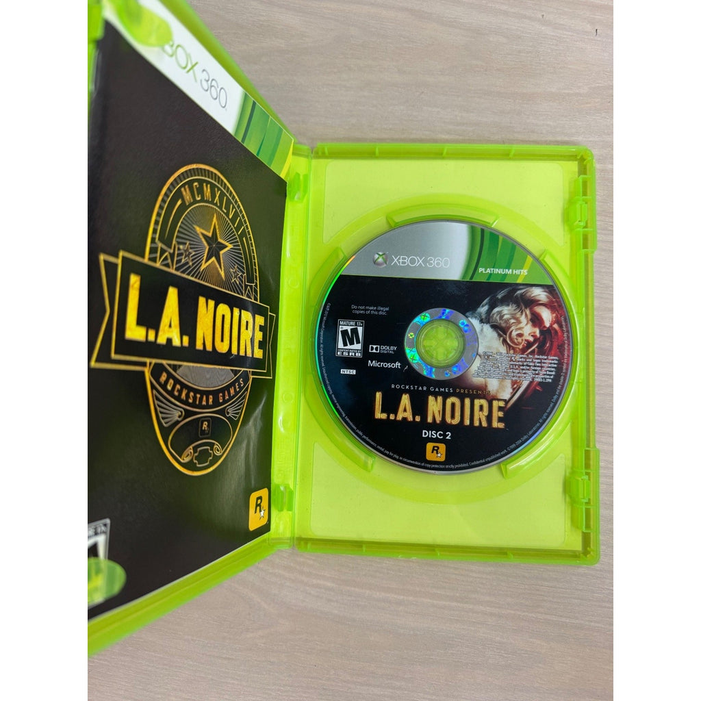 L.A. Noire Platinum Hits Xbox 360 Video Game Detective Crime Thriller