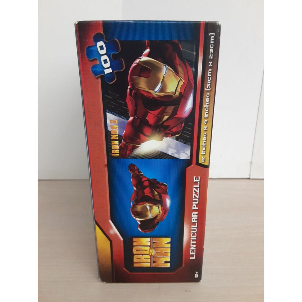 2010 Cardinal Marvel Iron Man 2 Lenticular 100 Piece Jigsaw Puzzle
