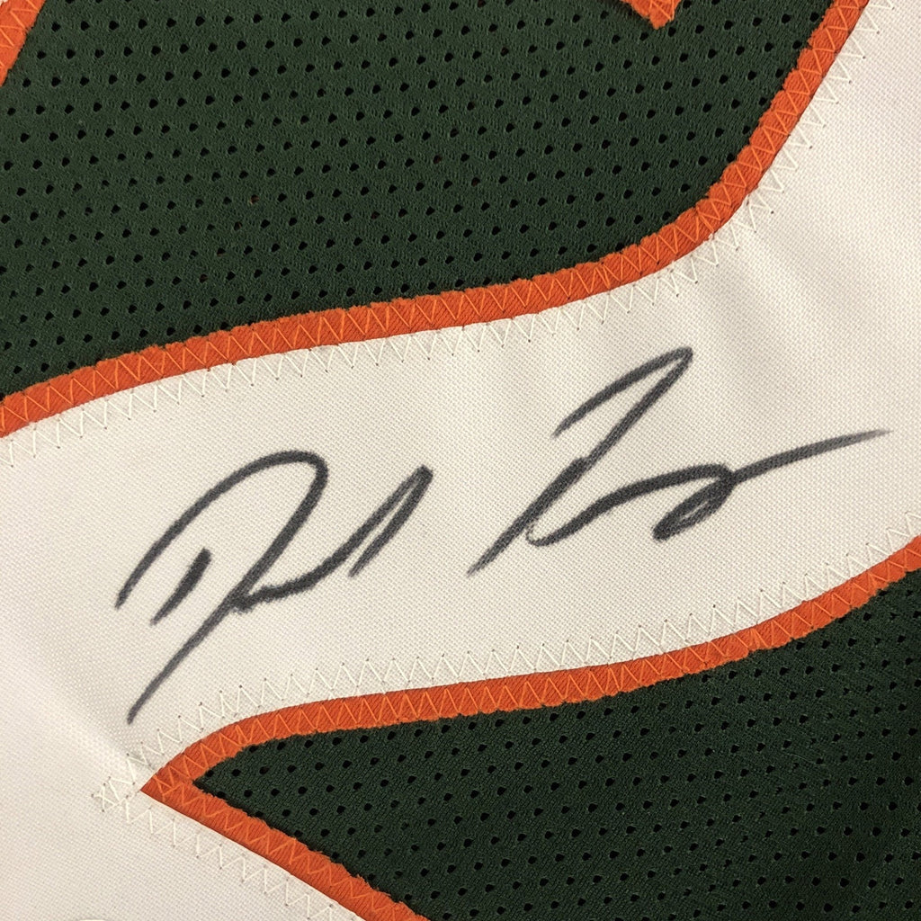 Denzel Perryman Signed Custom Green #52 Jersey JSA COA Miami Hurricanes