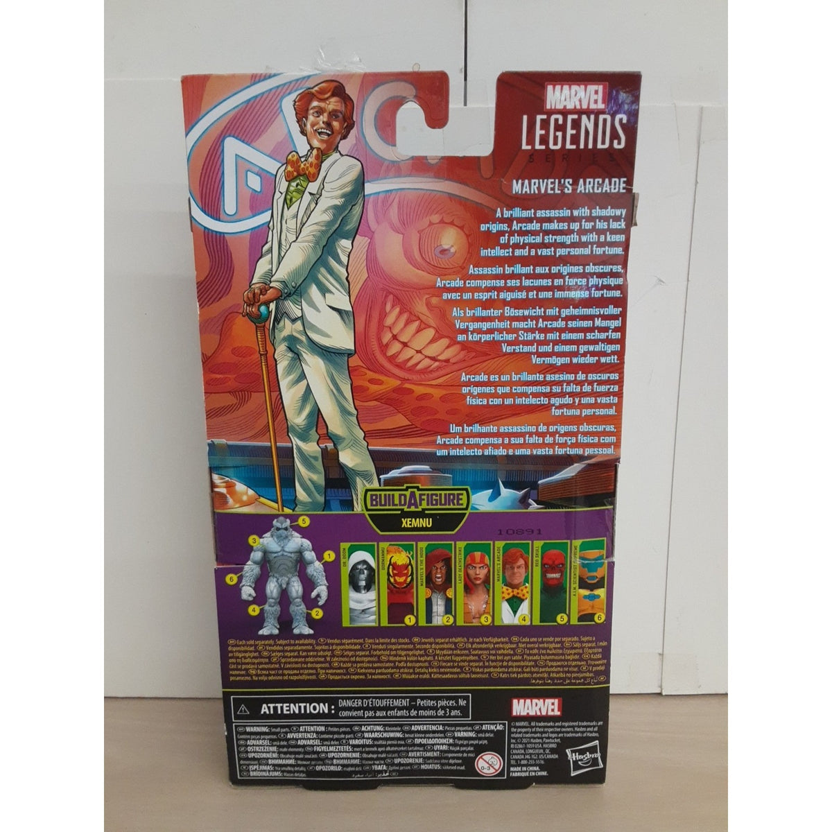 Marvel Legends Super Villains Marvels Arcade 6" Figure Xemnu BAF