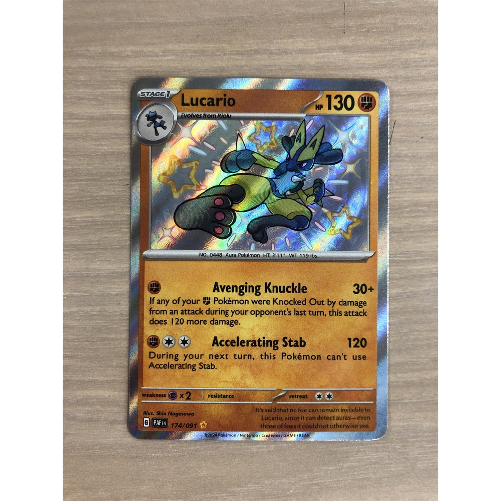 Lucario 174/091 SV: Paldean Fates Holo