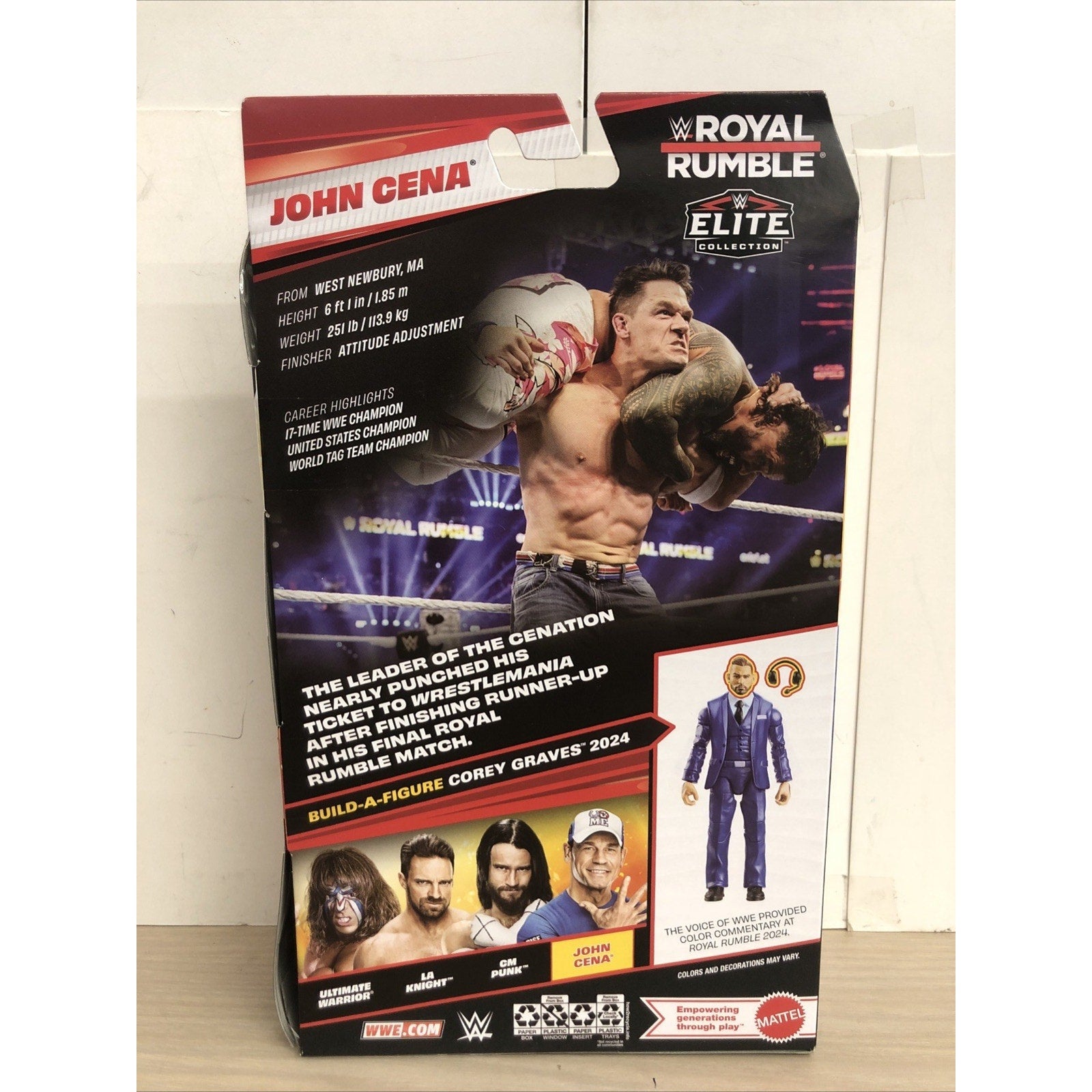 WWE John Cena Elite 2025 Royal Rumble 2025 Farewell Tour Shirt