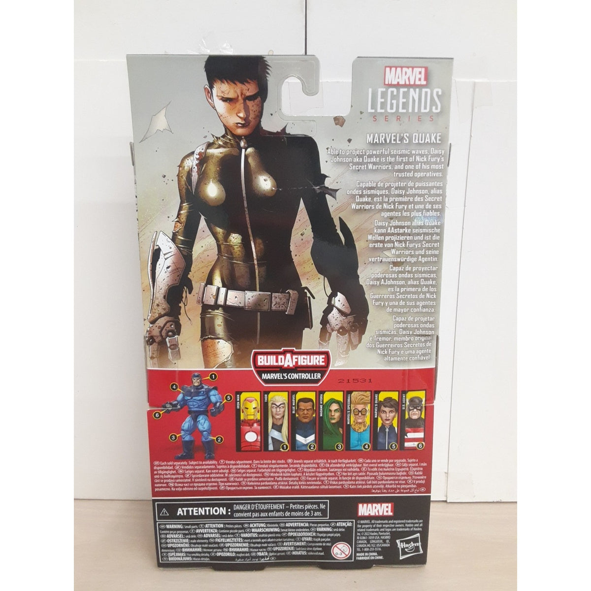 Hasbro Marvel Quake 6 in Action Figure Marvel's Controller BAF