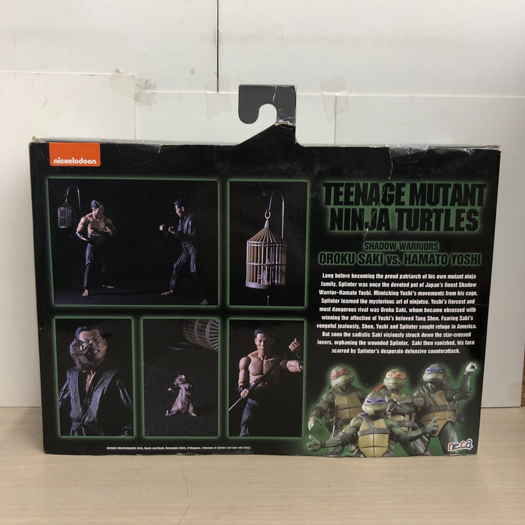 NECA TMNT 1990 Shadow Warrriors Oroku Saki and Hamato Yoshi Action Figure Pack