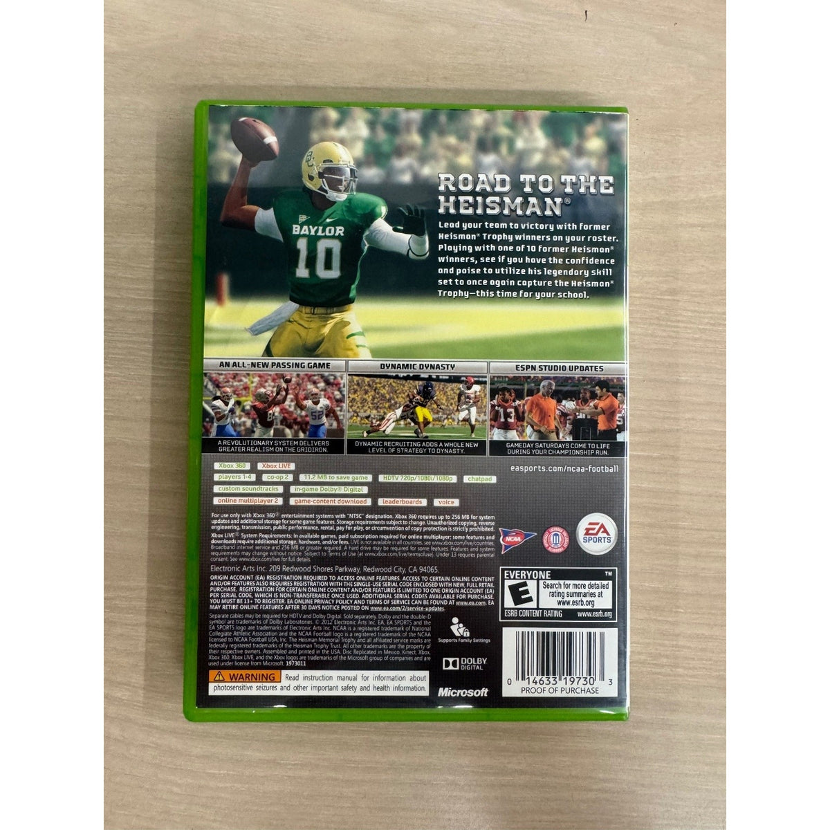 NCAA Football 13 Xbox 360 Video Game EA Sports NTSC Football