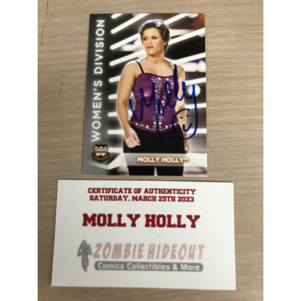 SIGNED AUTOGRAPH 2021 Topps WWE Women's Division #R-55 Molly Holly Roster W/ CoA